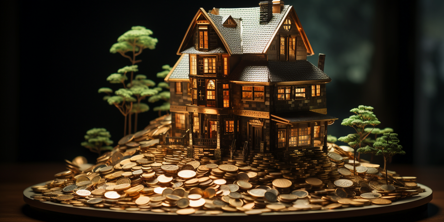 house made of coins