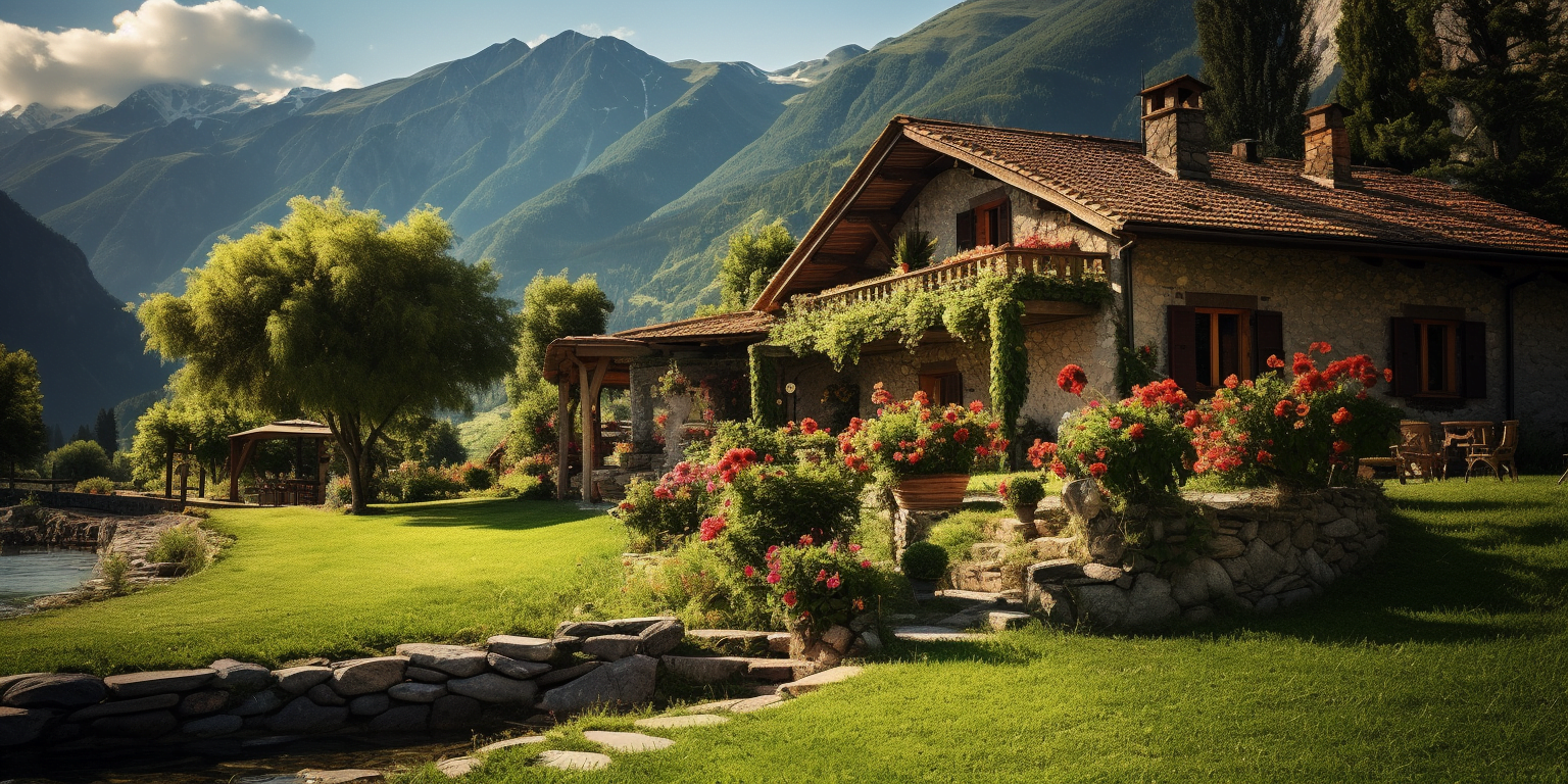 traditional northern Italian farmhouse